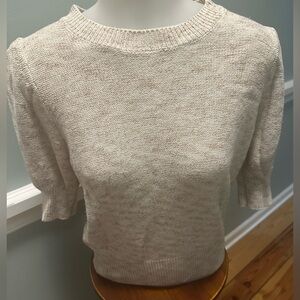 Ann Taylor Cream Knit Sweater